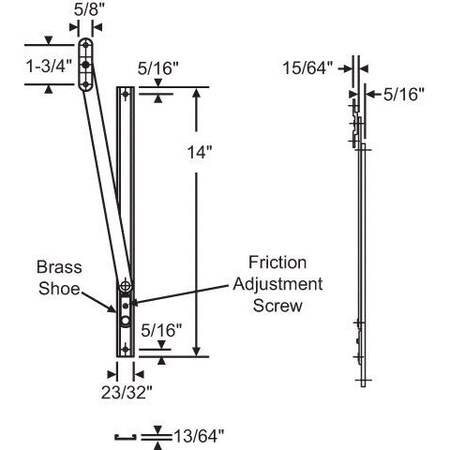Strybuc 14" FRICTION ADJUSTER 28-14-9-00